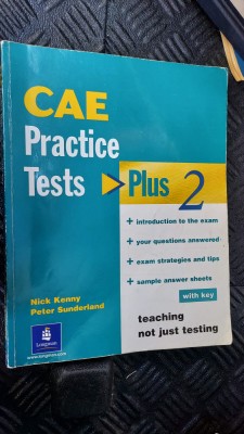 CAE Practice Tests Plus 2 TECHING NOT JUST TESTING , KENNY , SUDERLAND foto