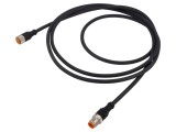Cablu M12 5 pini 2m pentru senzori și automatizări LUTRONIC 60VDC