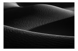 Tablou Canvas, "Umbre pe nisipul deșertului", Dune, Texturile, Umbre, Linii, Valuri, Contrast, Suavitate, Peisaj, Natură, Simetrie, 39 x 26 cm, CMCLAS