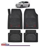 Covorase Auto TeamCar&reg; Tip Tavita Compatibile Nissan Micra K14 (2017&ndash;prezent) Negru Material Rezistent, Cauciuc