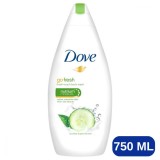 Gel de dus Dove castravete Go Fresh, 750 ml