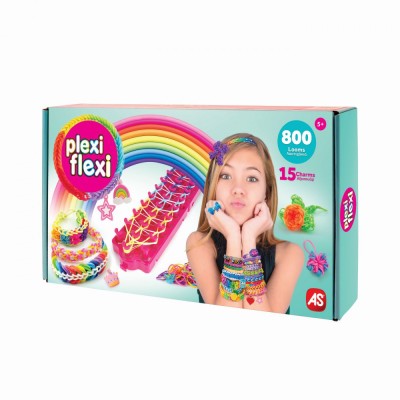 PLEXI FLEXI GHERGHEF PENTRU IMPLETIT CU 800 ELASTICE DIN CAUCIUC SI 15 ACCESORII foto