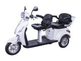Triciclu electric ZT-18 TRILUX, motor 1000W, 60V 20Ah, model cu 2 persoane, viteza 25km/h, autonomie 60km, NU necesita permis de conducere - Alb
