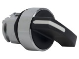 Comutator rotativ 22mm negru 2 poziții
