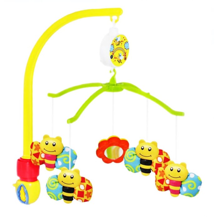 Carusel muzical pentru copii, Multicolor, 44 x 6 x 26 cm