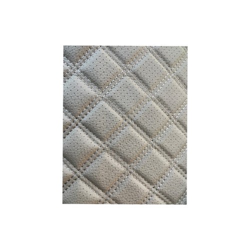 Material imitatie piele tapiterie romb cu gaurele bej /cusatura bej Cod: Y02BB