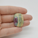 Cabochon rubin in fucsit 30x21x6mm c70