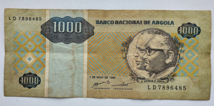Bancnota - Angola - 1000 Kwanzas Reajustados 01-05-1995