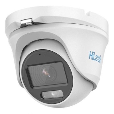 Camera Turret Hikvision HiLook ColorVu, 3K, Lentila 2.8 mm, Audio, LED alb 20m, IP66 - THC-T159-MS SafetyGuard Surveillance foto