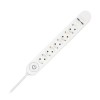 Prelungitor 5 cai cu intrerupator + 2usb 3m(3g1.5mm2), V-TAC