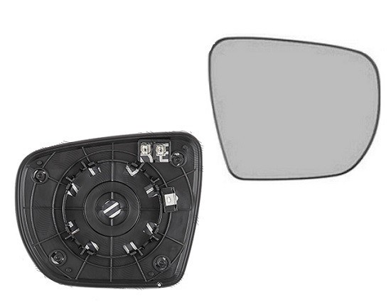 Geam oglinda exterioara cu suport fixare Hyundai Tucson (Lm), 10.2009-2015; Ix35 (Lm), 10.2009-09.2015, partea Dreapta, incalzita; geam convex; croma