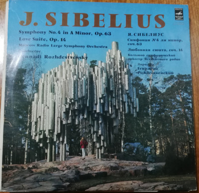 Disc Vinil j.Sibelius Symphony No.4 A Minor,Love Suite OP.14 foto