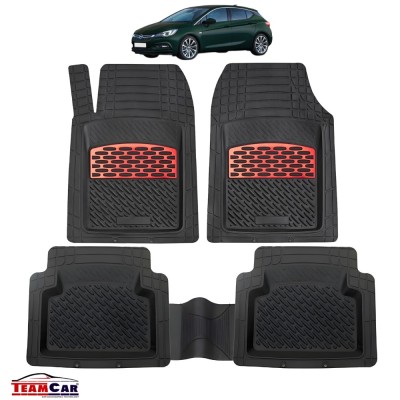 Opel Astra J Covorase Auto Tip Tavita Compatibile (Mk6) Hatchback 5 uși (2009&amp;ndash;2015) Red foto