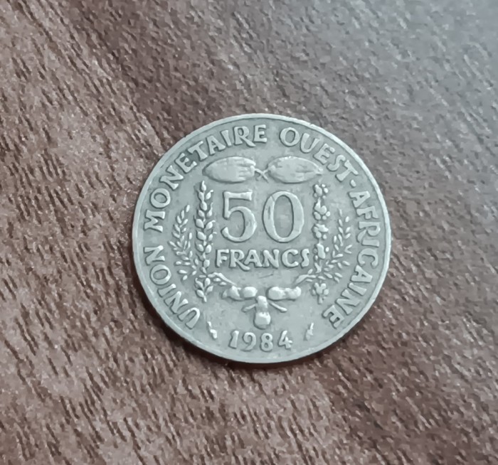 C50 - Moneda foarte veche - Africa de Vest - 50 franci - 1984