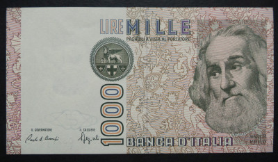 Bancnota 1000 LIRE - ITALIA, anul 1982 * cod 138 = excelenta! foto