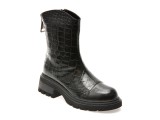 Ghete GRYXX negre, 2157, din piele croco