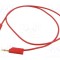 Cablu de măsurare Hirschmann T&amp;M MLN 100/2,5 Aurit 1m 32A 60V DC 30V AC roșu PVC