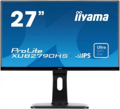 Monitor IPS iiyama 27inch ProLite XUB2790HS, Full HD, HDMI, DVI-D, 5ms, Boxe (Negru) foto