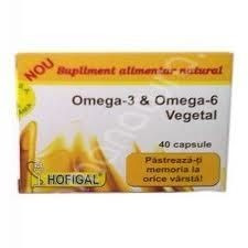 Omega 3 si Omega 6 Vegetal 40cps foto