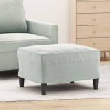 VidaXL Taburet, gri deschis, 60x50x41 cm, catifea