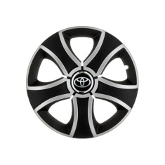 Set 4 Capace Roti 14 inchi (R14) Bis Gri-Negru, Compatibile Cu Toyota