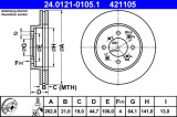 ATE 24.0121-0105.1 Disc frana