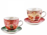 Set 2 cesti portelan Craciun Spargatorul de Nuci 16.5x11.5 cm