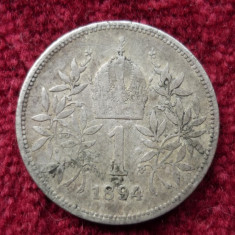 1 KORONA COROANA 1894 ARGINT *****