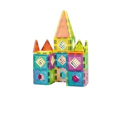 Set de constructie magnetic - 48 piese (5.5 cm) PlayLearn Toys
