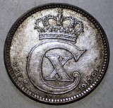 F.084 DANEMARCA CHRISTIAN X 25 ORE 1913 GJ ARGINT