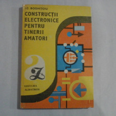 CONSTRUCTII ELECTRONICE PENTRU TINERII AMATORI - I. C. Boghitoiu