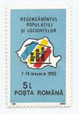 |Romania, LP 1264/1991, Recensamantul populatiei si al locuintelor, MNH