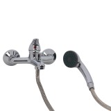 Baterie baie pentru cada / dus, Kadda Easy MY 3555-3 + accesorii, montaj aplicat, monocomanda, finisaj cromat