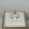 INEL AUR ALB 18K + 1 Diamant = 0.40ct. - Solitaire - De logodna + Certificat !