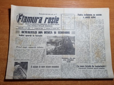 flamura rosie 17 aprilie 1963-art. resita,mark twain,anina foto