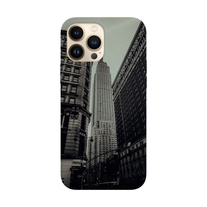 Husa compatibila cu Apple iPhone 14 Pro model Empire state building, Silicon, TPU, Viceversa