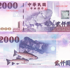 Taiwan 2 000 2000 Dolari 2001 P-1995a UNC
