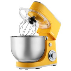 Robot de bucatarie Sencor 1300W cu bol inox 5,5L si 6 viteze, galben