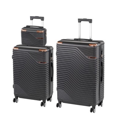TraveLux Urban XVII gurul&amp;oacute;s bőr&amp;ouml;nd szett fekete foto