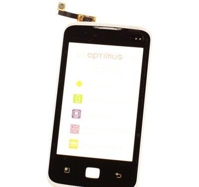 Touchscreen LG Optimus Hub E510 + Rama White foto