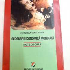 GEOGRAFIE ECONOMICA MONDIALA de PETRONELA - SONIA NEDEA , NOTE DE CURS, 2012