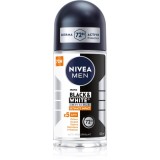 Nivea Men Invisible Black &amp; White deodorant roll-on antiperspirant pentru barbati 50 ml