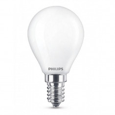 Bec LED Philips, 4.3 W, 2700 K, E14, 240 V, lumina calda, clasa energetica A++ foto