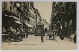 PARIS , STRADA SAINT - DOMINIQUE , MASINI DE EPOCA , LOCALNICI , TARABE , MAGAZINE , CARTE POSTALA ILUSTRATA , INCEPUTUL SEC. XX