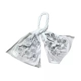 Cumpara ieftin Marama Traditionala Alba cu Broderie Florala Argintie - MT02