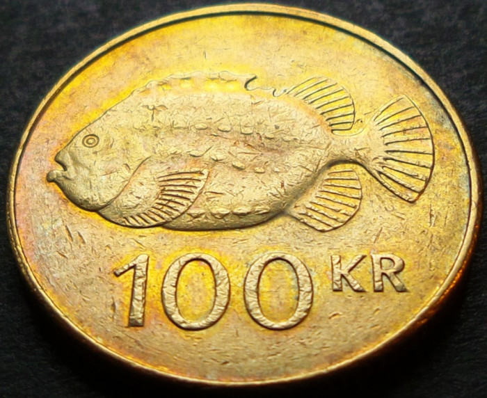Moneda 100 KRONUR / COROANE - ISLANDA, anul 2004 * cod 5017 A