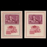 A. Sz. Puskin Blokkp&aacute;r (Pereche de blocuri Puskin) LP1088A-1088B Ungaria 1949