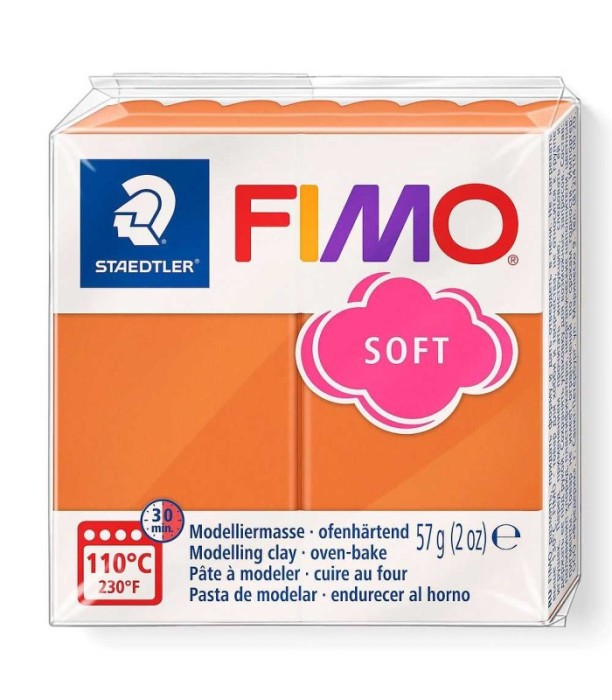 Pastă polimerică FIMO Soft 57g Portocaliu ars