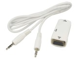 Adaptor Goobay HDMI la Jack 3,5mm și VGA 1,1m cod 44794
