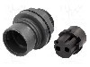 Conector circular, mama, 2 pini, BULGIN - PXP6012/02S/CR